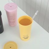Custom Logo _ Reusable Cup with LId _ Straw 16oz 480ml _ 6colors _MADE IN KOREA_